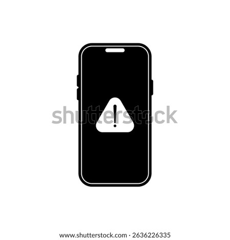 Phone errors, icon in line design. Phone, errors, issue, malfunction, screen, crash, problem on white background vector. Phone errors editable stroke icon