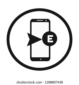 phone euro vector icon