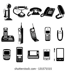 Phone Evolution Vector Icons