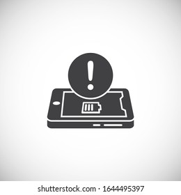 Phone fix related icon on background for graphic and web design. Creative illustration concept symbol for web or mobile app.