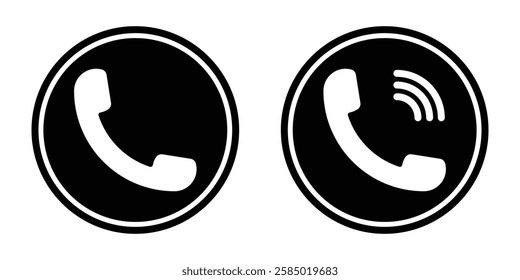 Phone flat icon. Call symbol. phone call sign. Telephone symbol. Contact us. Vector illustration.
