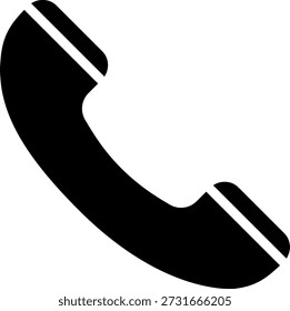 Icono de teléfono plano. Símbolo de llamada. señal de llamada telefónica. Vector