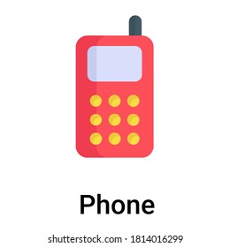 phone flat icon, labor day flat vector design