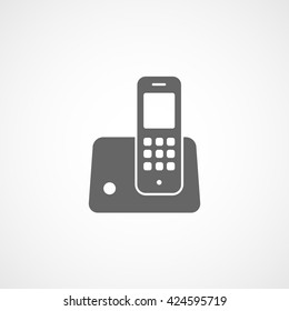 Phone Flat Icon On White Background