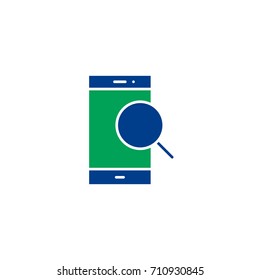 Phone flat icon. Single high quality symbol of silhouette telephone vector for web design or mobile app. Color signs of contact for design logo. Single pictogram of communication on white background