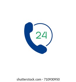 Phone flat icon. Single high quality symbol of silhouette telephone vector for web design or mobile app. Color signs of contact for design logo. Single pictogram of communication on white background