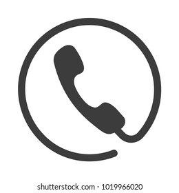 phone flat icon vector