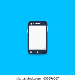 Phone Flat icon, vector illustration for website, application, poster and banner, template icon flat. 