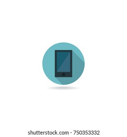 Phone flat web icon