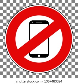 Phone forbidden sign