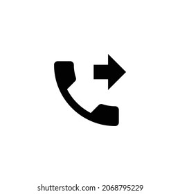 phone forwarded Icon. Flat style design isolated on white background. Vector illustration
