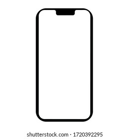 Phone frame with transparent background icon vector