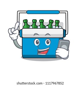 With phone freezer bag character cartoon