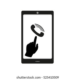 phone functions, vector icon, eps10