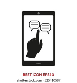phone functions, vector icon, eps10