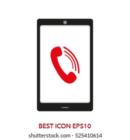 phone functions, vector icon, eps10