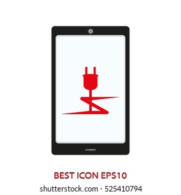 phone functions, vector icon, eps10