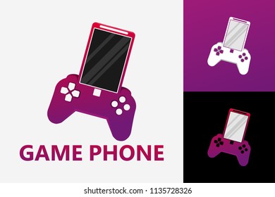 Phone Game Logo Template Design Vector, Emblem, Design Concept, Creative Symbol, Icon