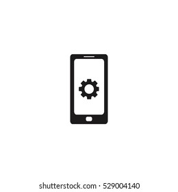 phone gear icon vector, can be used for web and mobile design