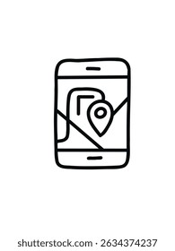 Teléfono con geolocalización, seguimiento de rutas