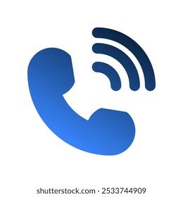 Phone gradient fill icons. symbol technology and communications for responsive user interfaces.