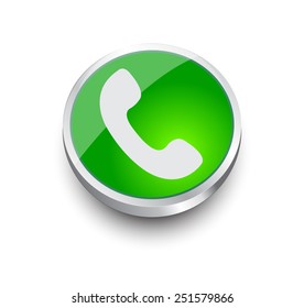 Phone green design elements for website or app. Vector eps10. - Shutterstock ID 251579866