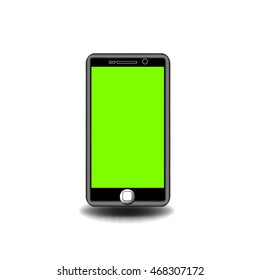 phone green screen vector