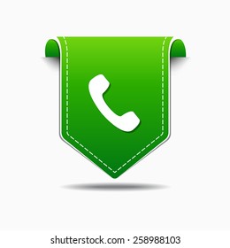 Phone Green Vector Icon Design