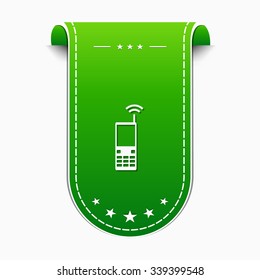 Phone Green Vector Icon Design