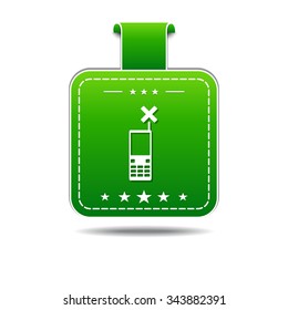 Phone Green Vector Icon Design