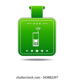 Phone Green Vector Icon Design