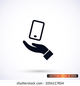 phone in hand icon