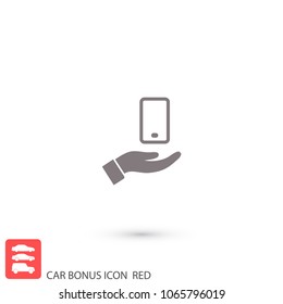 phone in hand icon