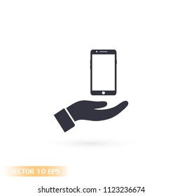 phone in hand icon