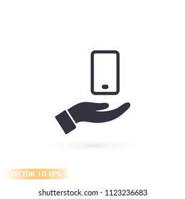 phone in hand icon