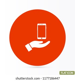 phone in hand icon