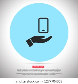 phone in hand icon