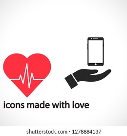 phone in hand icon