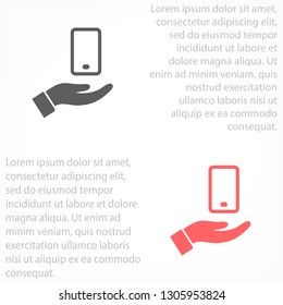 phone in hand icon