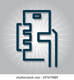 phone in hand icon