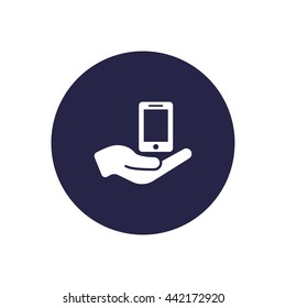 phone in hand icon