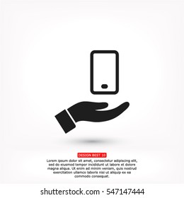 phone in hand icon