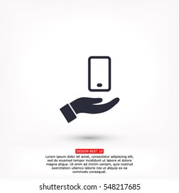 phone in hand icon