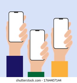 Phone in hand set template