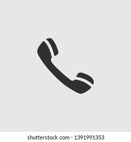 Phone handle flat icon. Technologies.