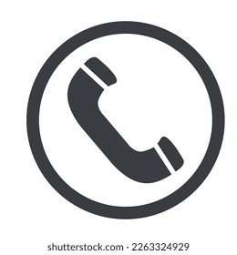 Icono de identificador de teléfono. Símbolo de llamada. Señal de teléfono.