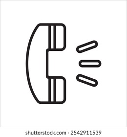 Phone handle icon. Simple vector sign.