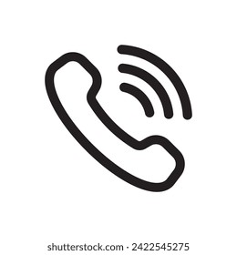 phone handles ringing icon flat vector illustration 