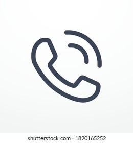 Telefonhandapparat mit Wähltonsymbol. Vektorgrafik