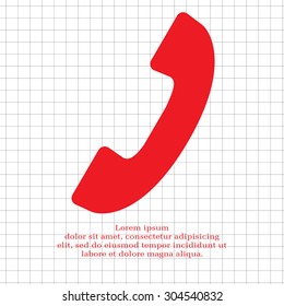 Phone handset icon